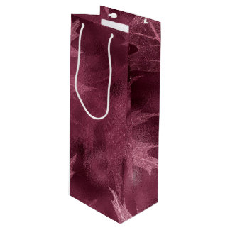 SACOLA PARA VINHO FOLHAS DO OUTONO DO PINK