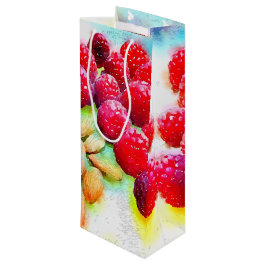 Sacola Para Vinho Framboesas e amêndoas