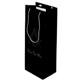 Sacola Para Vinho Freemason Masonic Square e Compass Freemasonry