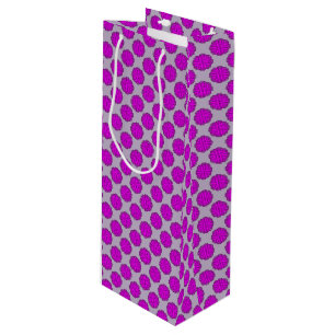 Sacola Para Vinho Friso da Flor Roxo por Kenneth Yoncich