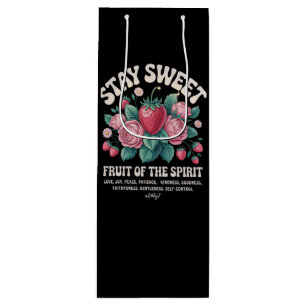 Sacola Para Vinho Fruta Doce do Espírito Santo Camiseta Cristã Moran