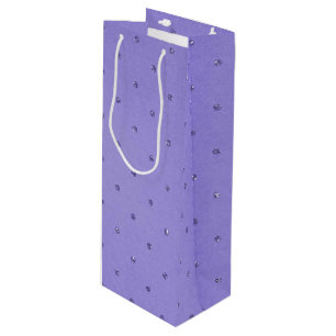 Sacola Para Vinho fundo roxo do diamante