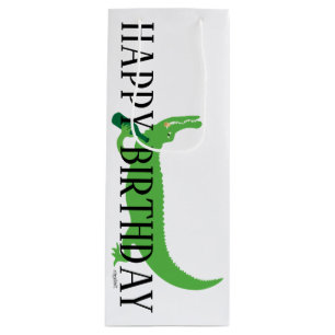 Sacola Para Vinho Gator Feliz Aniversário Bag