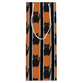 Sacola Para Vinho Gatos Pretos do Halloween, Rico e divertidos