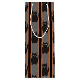 Sacola Para Vinho Gatos Pretos do Halloween, Rico e divertidos