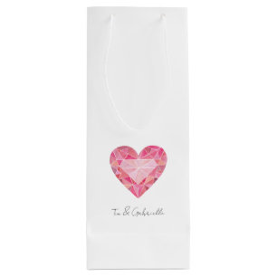 Sacola Para Vinho Gem Glam Gem Glam NOMES Chic Love