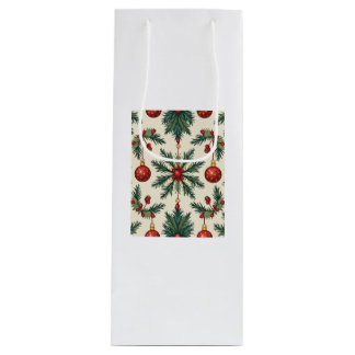 Sacola Para Vinho Gift Bag (Natal)