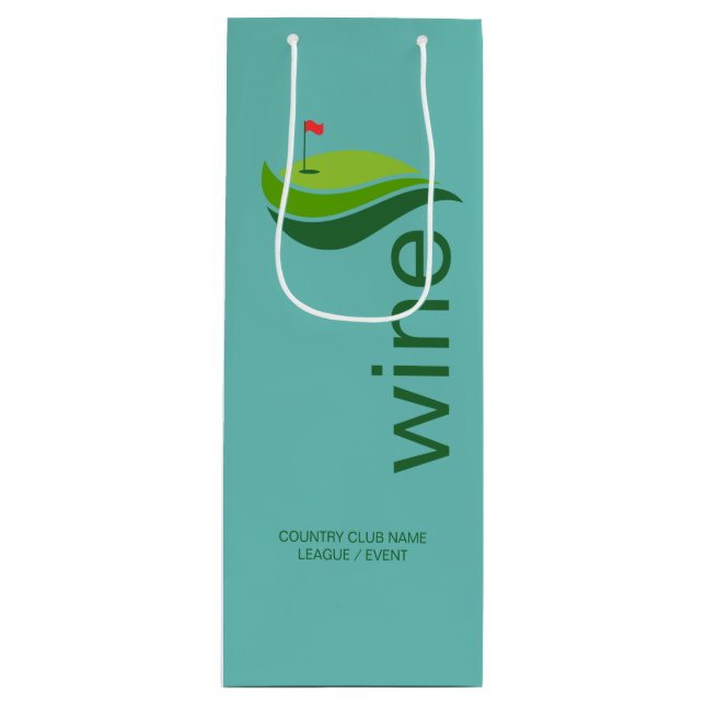 Sacola Para Vinho Gift Club/Event Party Wine Bag (Frente)