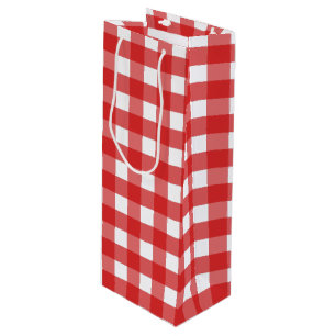 Sacola Para Vinho Ginga vermelho e branco