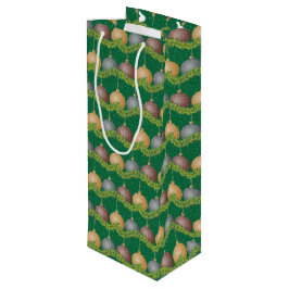 Sacola Para Vinho Glândulas de Natal e ornamentos