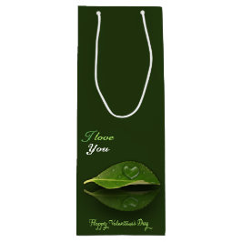 Sacola Para Vinho Gotas de Água em Forma de Coração Adoráveis em Fol