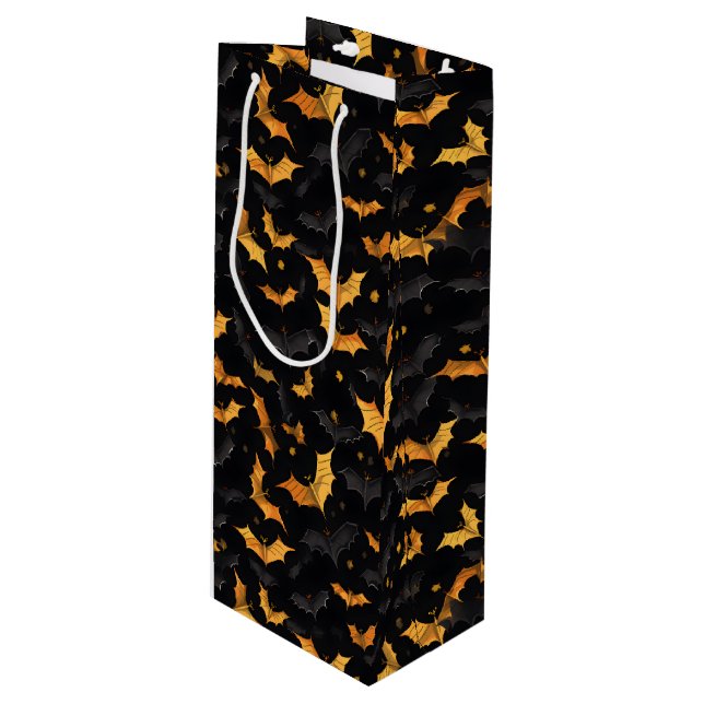 Sacola Para Vinho Halloween Gift Bag (Frente inclinada)