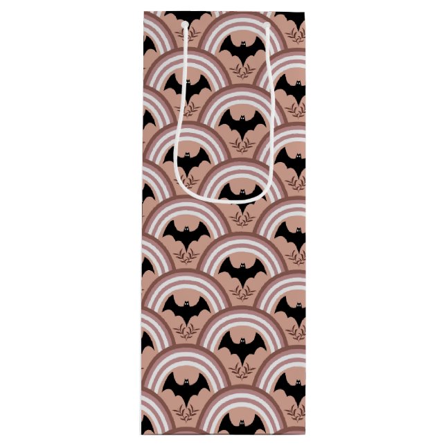 Sacola Para Vinho Halloween Rainbow (Frente)