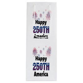Sacola Para Vinho Happy 250th America Patriotic July 4th