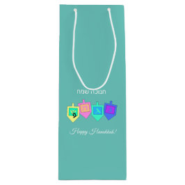 Sacola Para Vinho Happy Hannukah English Hebraico