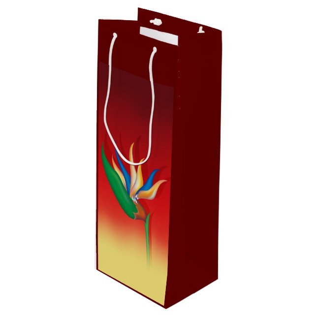 Sacola Para Vinho Helicônia (Frente inclinada)