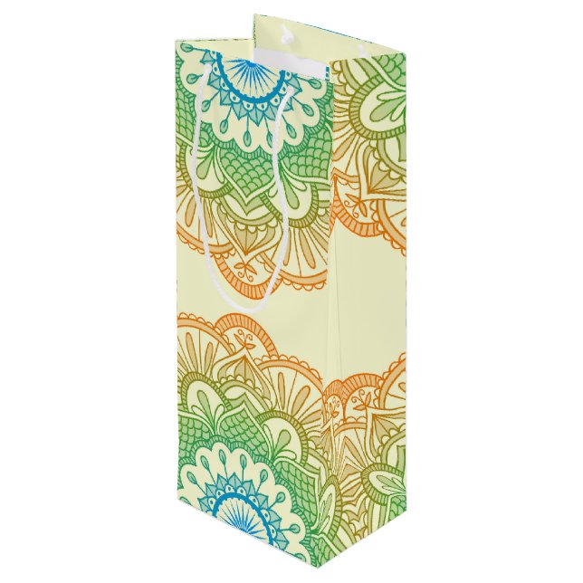 Sacola Para Vinho Holi Mandala (Verso inclinado)