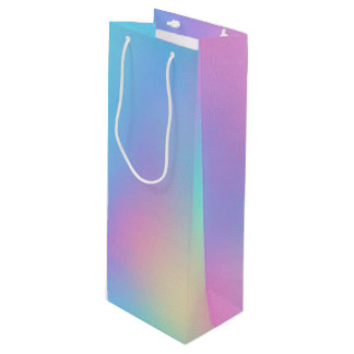 Sacola Para Vinho Holographic Pastel Dream