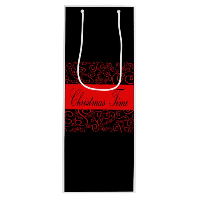 Sacola Para Vinho Hora de Natal (Frente)