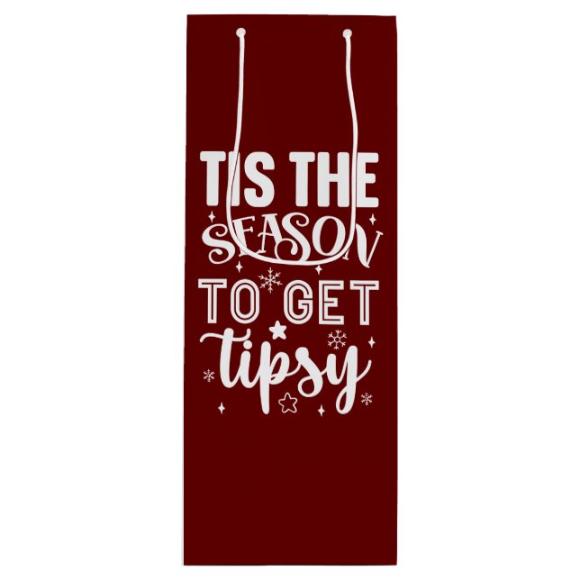 Sacola Para Vinho Hostess Gift Natal (Frente)