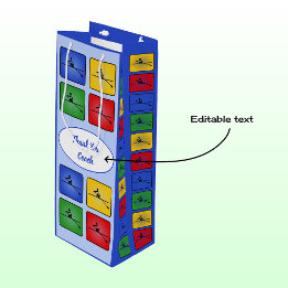 Sacola Para Vinho Ícones de remar de texto personalizados azuis