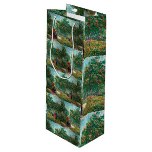 Sacola Para Vinho Jardim Van Gogh em Montmartre com amantes