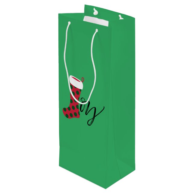 Sacola Para Vinho Joy Stocking (Verso inclinado)