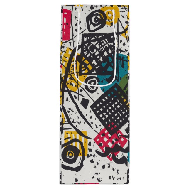Sacola Para Vinho Kandinsky Small Worlds V Abstrato Classic (Frente)