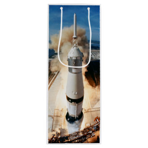Sacola Para Vinho Lançamento do foguete Saturn V da Apollo à Lua 196