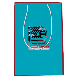 Sacola Para Vinho Letra R Monograma EUA Sinalizador