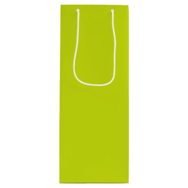 Sacola Para Vinho Limão amargo  (cor sólida)  (Frente)