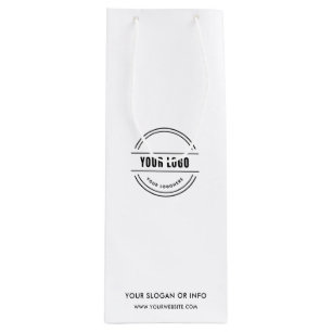 Sacola Para Vinho Logotipo comercial   Empresa Empresa Mínima De Vin