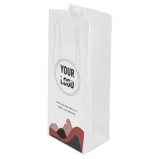 Sacola Para Vinho Logotipo comercial personalizado Papel Vinho Bloco