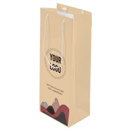 Sacola Para Vinho Logotipo comercial personalizado Papel Vinho Bloco