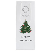 Logotipo da empresa moderna Árvore de Natal Merry