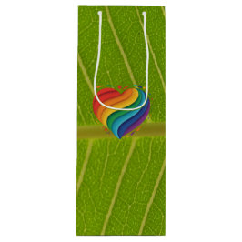 Sacola Para Vinho Love Rainbow