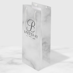 Sacola Para Vinho Maestras de Bridesmaids personalizadas de mármore