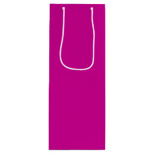 Sacola Para Vinho Magenta Brilhante Sólido