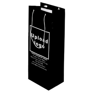 Sacola Para Vinho Marca comercial na bolsa de presente de vinho pret