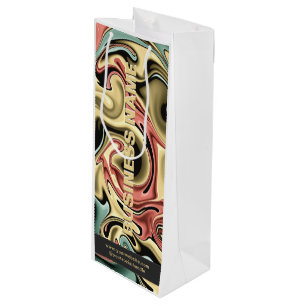 Sacola Para Vinho Marca de vinho de papel personalizado para empresa