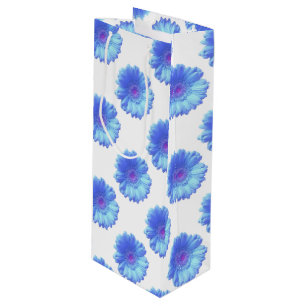 Sacola Para Vinho Margarida azul do gerbera