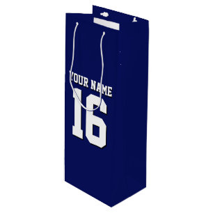 Sacola Para Vinho Marinho Blue Sports Jersey Team