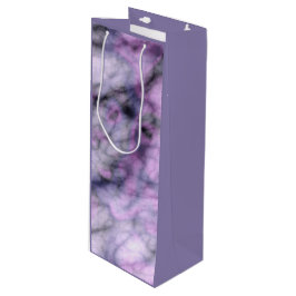 Sacola Para Vinho Mármore Roxo