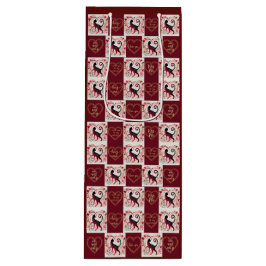 Sacola Para Vinho Maroon Cat - Papel de enrolamento