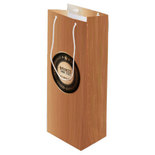 Sacola Para Vinho MEDALHA Bronze Campeão IMPRESSÃO PERSONALIZADA DIY