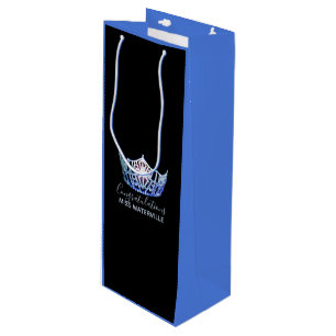 Sacola Para Vinho Menina América Azul Coroa de 2 Toneladas, Bag-Tall