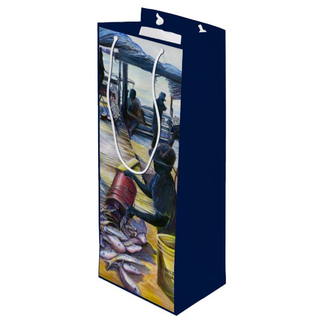 Sacola Para Vinho Menu de hoje, Ilha Harbour, Bahamas (Verso inclinado)