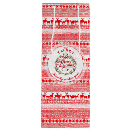 Sacola Para Vinho MERRY CHRISTMAS presente tradicional personalizado