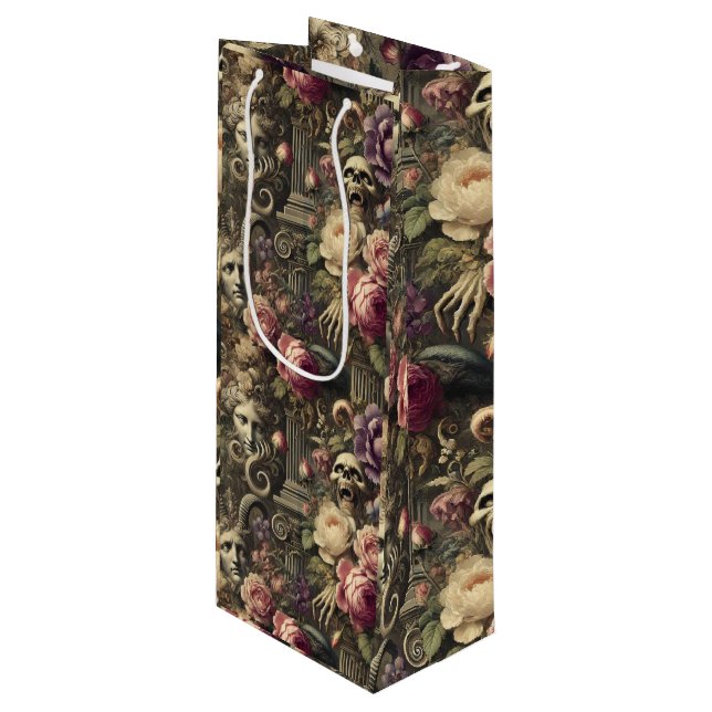 Sacola Para Vinho Mitos Manifestantes - Vitoriano Gótico (Frente inclinada)