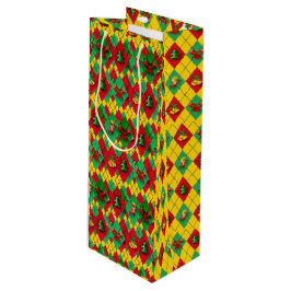 Sacola Para Vinho Modo Feliz - Presente de Vinho de Natal -